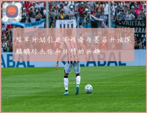 绿军计划引进字母哥与墨菲并试探鹈鹕对杰伦和怀特的兴趣